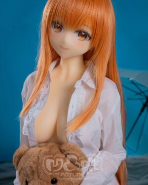 Japanese Sex Doll Skinny Silicone Head & TPE Body Silicone TPE from Aotume Dolls -Mahiru 155