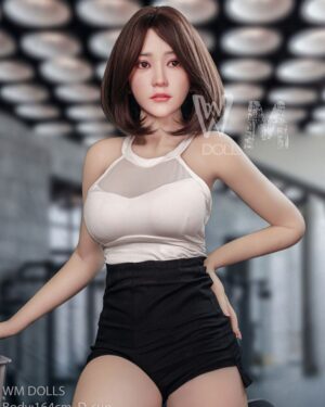 Asian Japanese Sex Doll Skinny Silicone Head & TPE Body from WM Sex Dolls -Tyrone 164