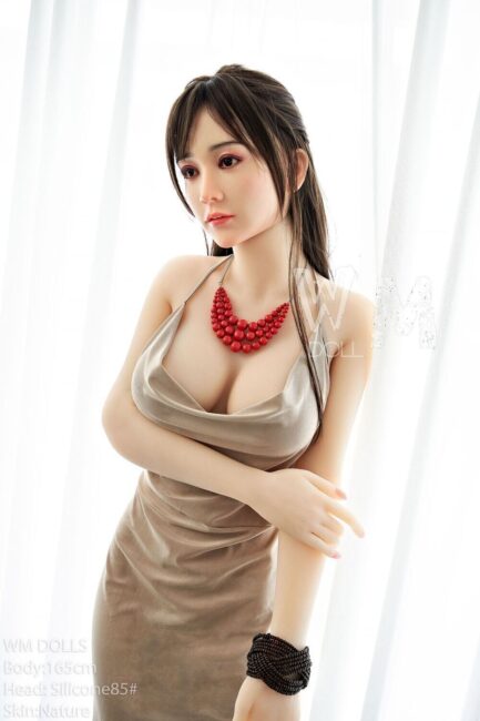 Asian Japanese Sex Doll Medium Breast Silicone Head & TPE Body from WM Sex Dolls -Douce 165