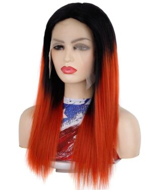 Black Red Wig Straight